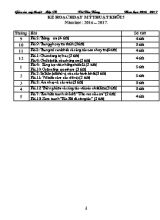 Kế hoạch dạy học Mĩ thuật lớp 5 - Năm học 2016-2017 - Vũ Văn Bằng